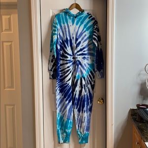 Tie Dye Onesie With Hood